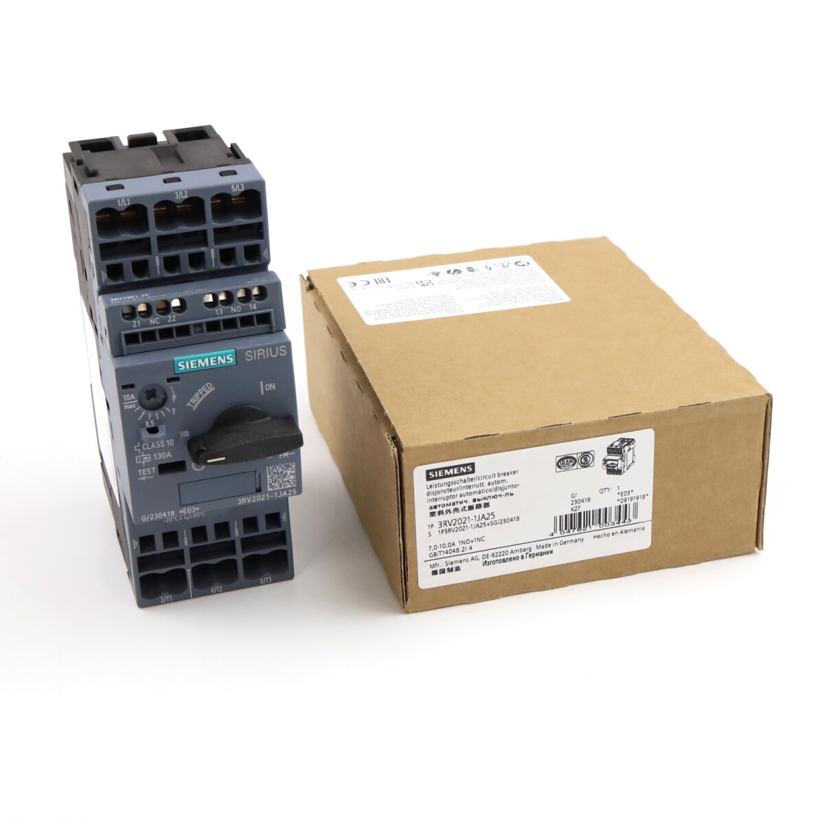Siemens Leistungsschalter 3RV2021-1JA25 OVP