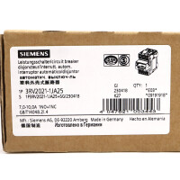 Siemens Leistungsschalter 3RV2021-1JA25 OVP