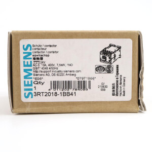 Siemens Leistungsschütz 3RT2018-1BB41 OVP