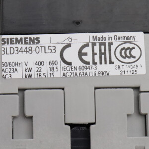 Siemens Hauptschalter 3LD3448-0TL53 OVP