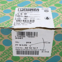 Phoenix Contact Schutzleiter-Reihenklemme PT 16 N-PE 3212147 (49Stk.) OVP