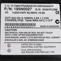 Danfoss Frequenzumrichter VLT2807PS2B20STR1DBF00A00C0 195N0027 GEB