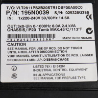 Danfoss Frequenzumrichter VLT2811PS2B20STR1DBF00A00C0 195N0039 GEB