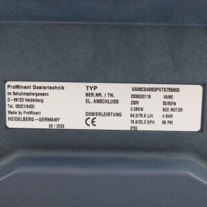 ProMinent Dosierpumpe VAMC04063PVT070M00 64/76,8 l/h 4bar GEB