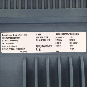 ProMinent Sigma Dosierpumpe Typ S1BAH07065PVT0000S004 65/78 l/h 7bar GEB