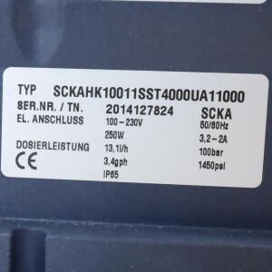 ProMinent Sigma Kolbendosierpumpe SCKAHK10011SST4000UA11000 13,1l/h 100bar GEB