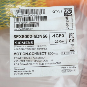 Siemens Leistungsleitung 6FX8002-5DN56-1CF0 OVP
