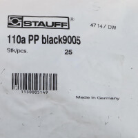 Stauff Schellenkörper 110a PP black9005 1130005149 (25Stk.) OVP