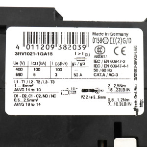 Siemens Leistungsschalter 3RV1021-1GA15 GEB