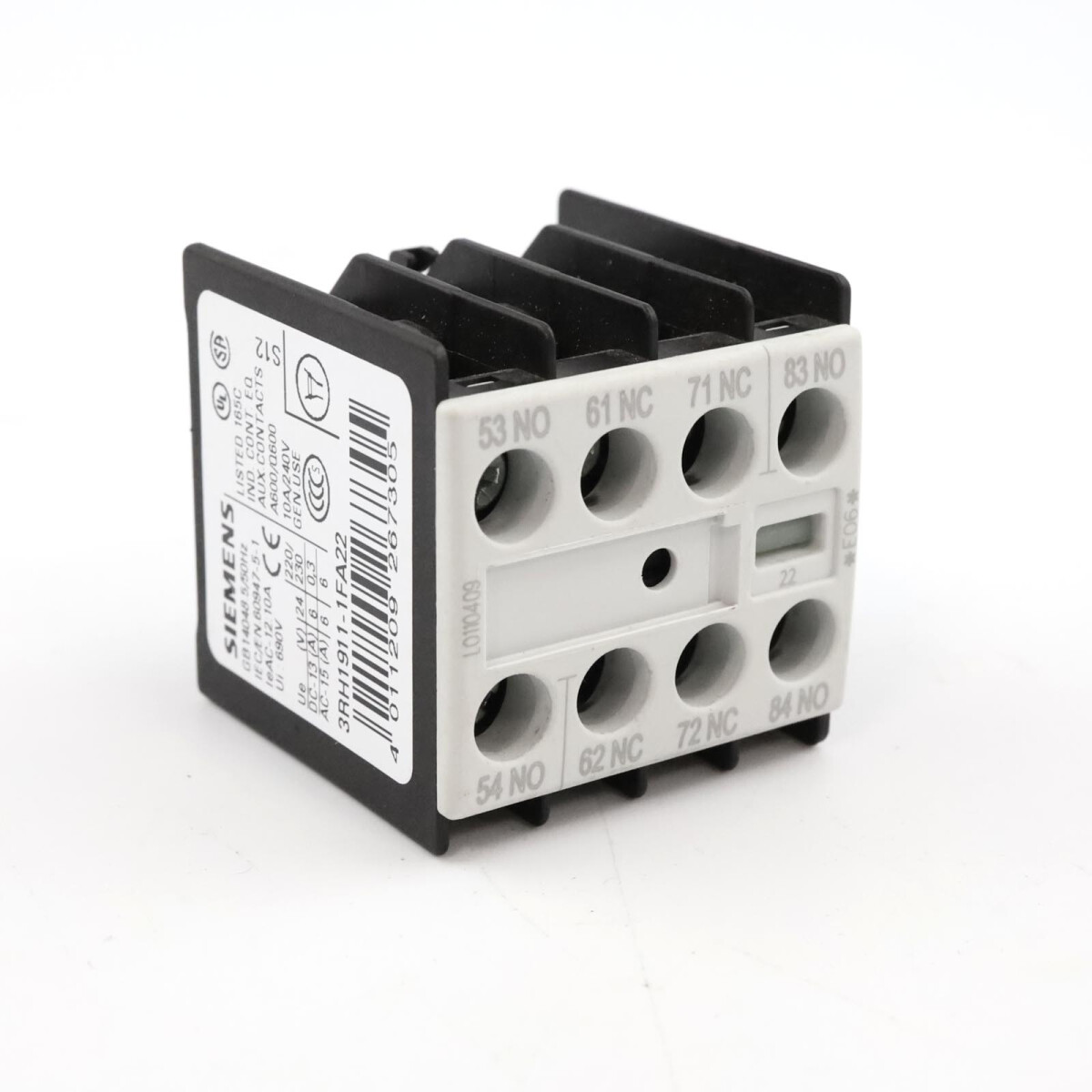 Siemens Hilfsschalterblock 3RH1911-1FA22 GEB