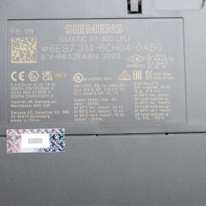 Simatic S7-300 CPU 314C-2 6ES7 314-6CH04-0AB0 FS:09/FW:V3.3.17 OVP