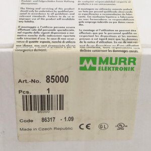 MURR ELEKTRONIK Stromversorgung 85000 SIE