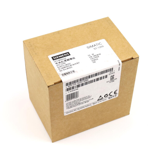 Simatic S7-1200 CPU1214C 6ES7 214-1AG31-0XB0 FS:02/FW:V03.00.02 SIE