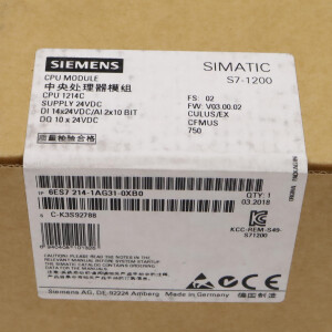 Simatic S7-1200 CPU1214C 6ES7 214-1AG31-0XB0 FS:02/FW:V03.00.02 SIE
