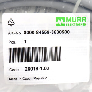 MURR ELEKTRONIK Kabel 8000-84559-3630500 OVP