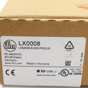 ifm Füllstandsensor LX0008 LK0264B-B-00KVPKG/US OVP