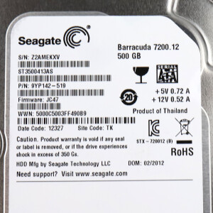 Seagate Barracuda SATA 7200.12 500 GB ST3500413AS GEB