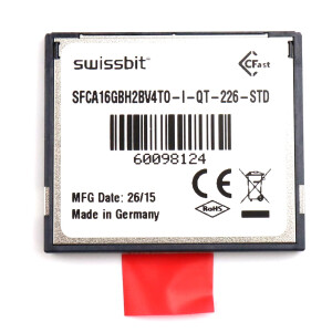 swissbit Industrial CFast Card SFCA16GBH2BV4T0-I-QT-226-STD 16GB GEB