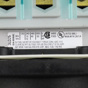 Siemens Hauptschalter 3LD2504-1TL51 GEB