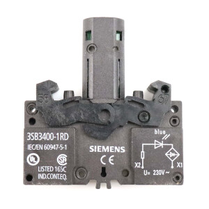 Siemens LED Lampenfassung 3SB3400-1RD NOV