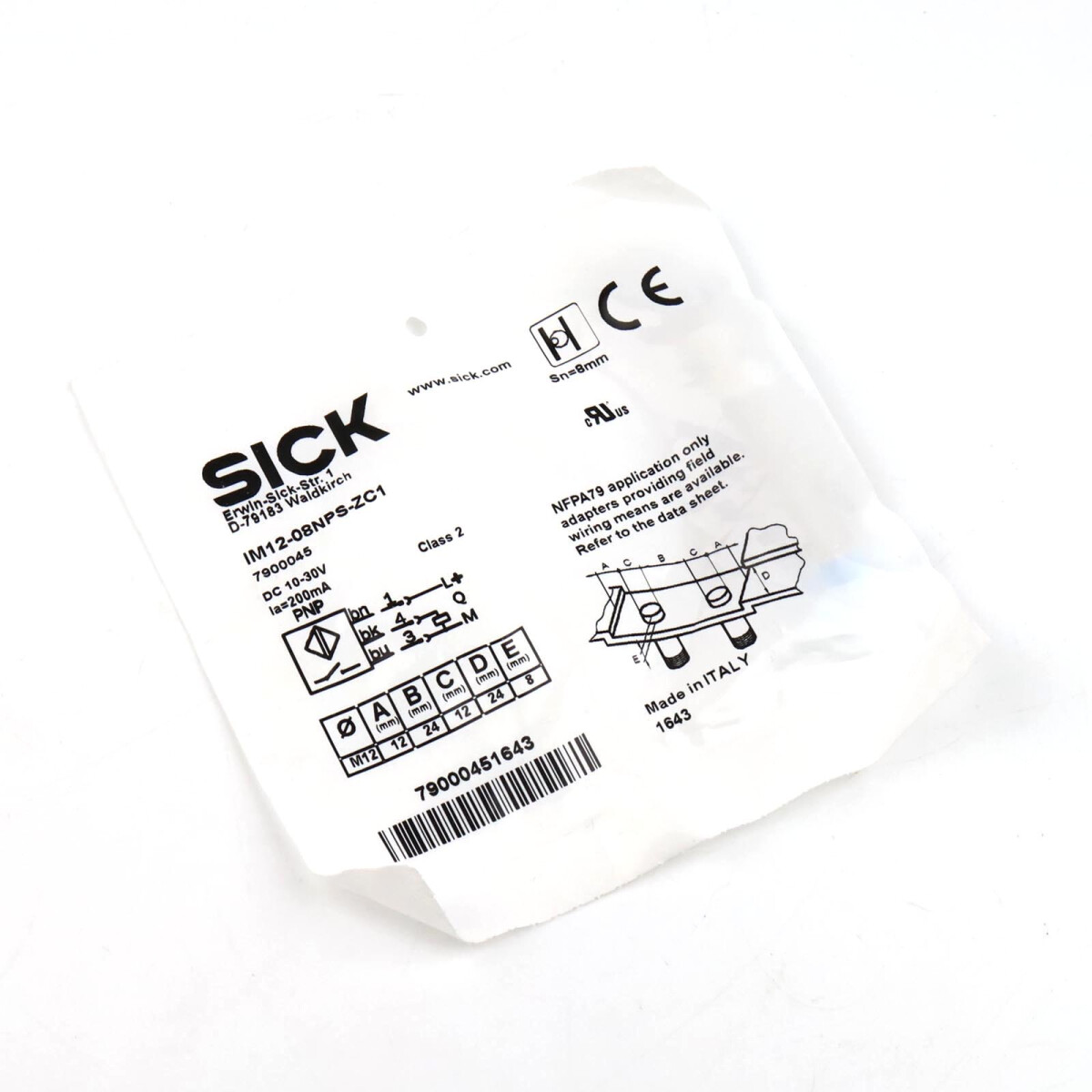 Sick Näherungssensor IM12-08NPS-ZC1 7900045 OVP