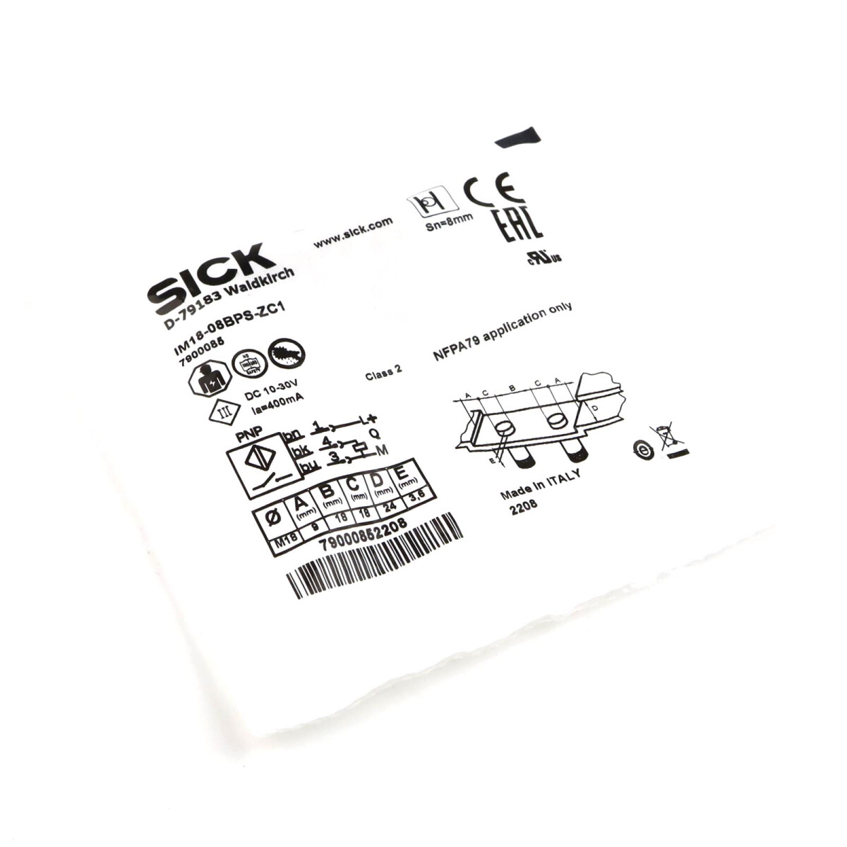 Sick induktiver Näherungssensor IM18-08BPS-ZC1 7900085 