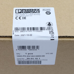 Phoenix Contact Stromversorgung TRIO-PS-2G/1AC/24DC/20 2903151 SIE