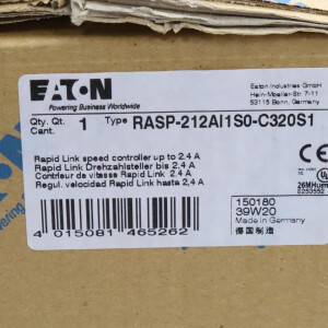 Eaton Drehzahlsteller RASP-212AI1S0-C320S1 150180 OVP