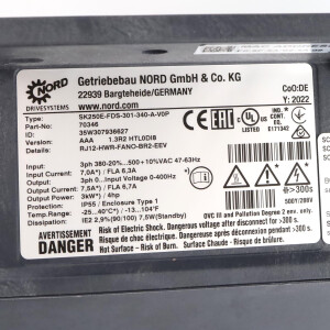 NORDAC Frequenzumrichter SK 250E-FDS-301-340-A-V0P 70346 NOV