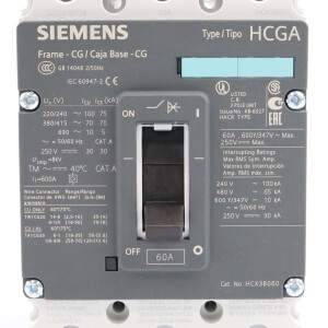 Siemens Leistungsschalter 3VL1110-2KM30-0AA0 HCX3B060 OVP