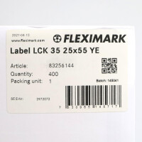 Lapp FLEXIMARK Wickeletiketten LCK 35 25x55 YE 83256144 (400Stk.) SIE