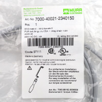 MURR ELEKTRONIK Verbindungskabel M12 St. M12 Bu. 7000-40021-2340150 OVP