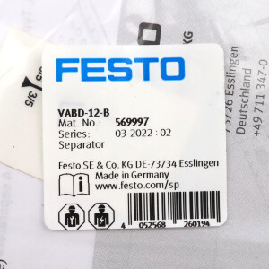 Festo Trennelement VABD-12-B 569997 OVP