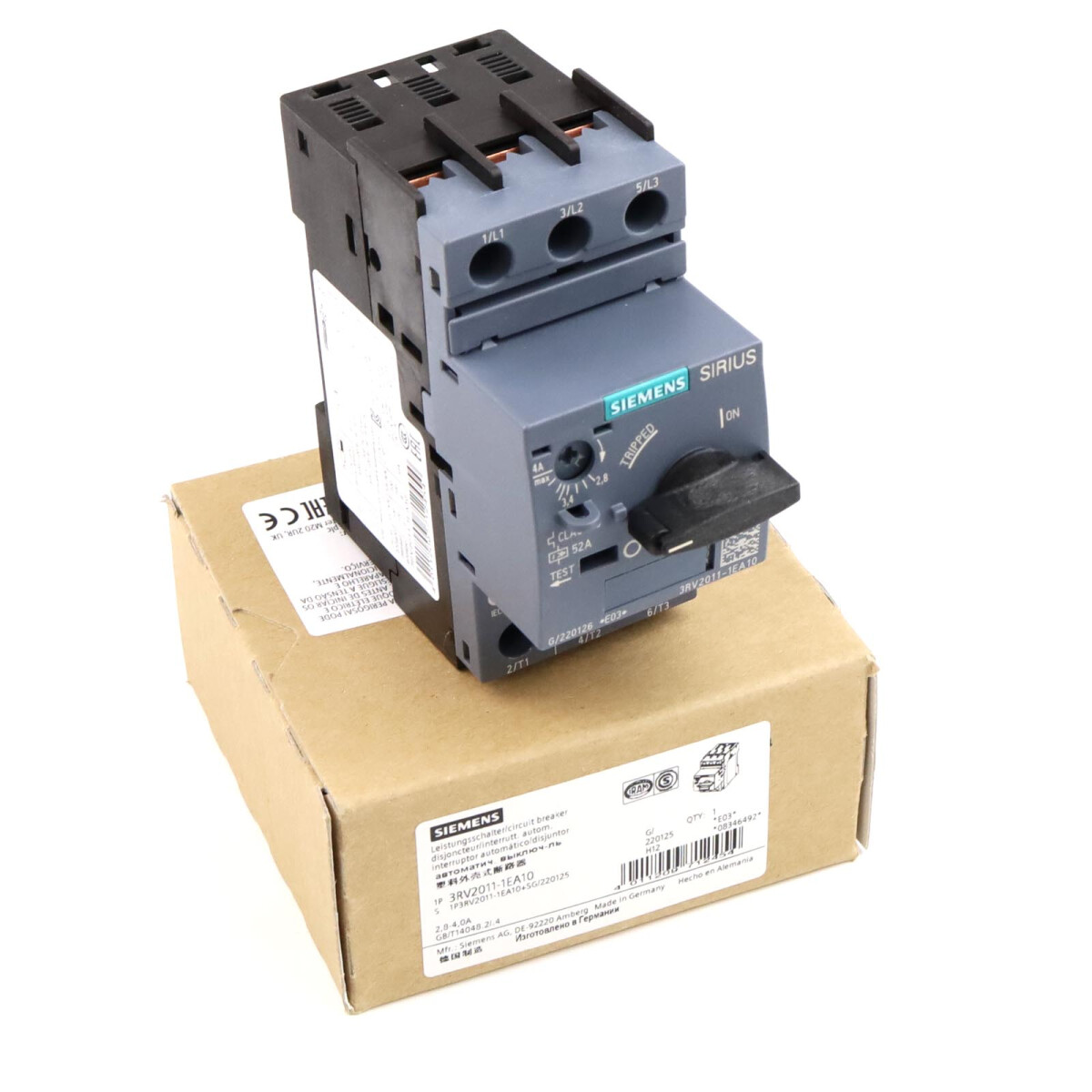 Siemens Leistungsschalter 3RV2011-1EA10 OVP
