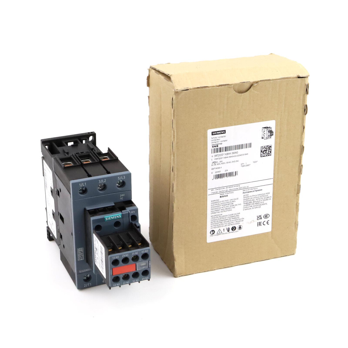 Siemens Leistungsschütz 3RT2037-1KB44-3MA0 OVP