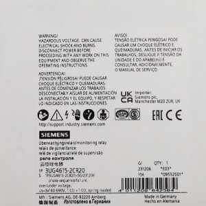 Siemens Sirius Überwachungsrelais 3UG4615-2CR20 OVP