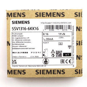 Siemens FI-Schutzschalter 5SV1316-6KK16 OVP