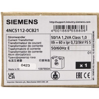 Siemens Stromwandler 4NC5112-0CB21 OVP