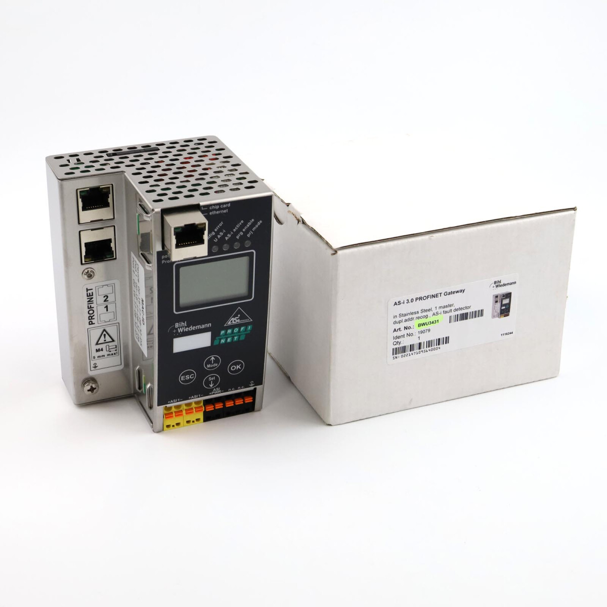 Bihl+Wiedemann ASi-3 PROFINET Gateway BWU3431 OVP