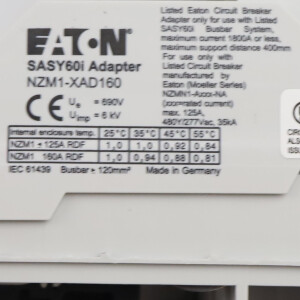 EATON Sammelschienen-Adapter NZM1-XAD160 104554 OVP