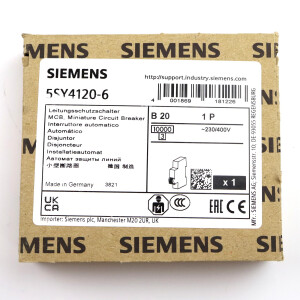 Siemens Leitungsschutzschalter 5SY4120-6 OVP
