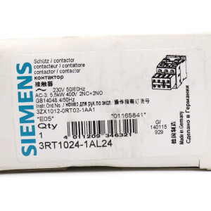 Siemens Leistungsschütz 3RT1024-1AL24 OVP