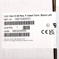 Harting Anschlussverteiler 09210404701 SIE