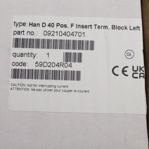 Harting Anschlussverteiler 09210404701 OVP