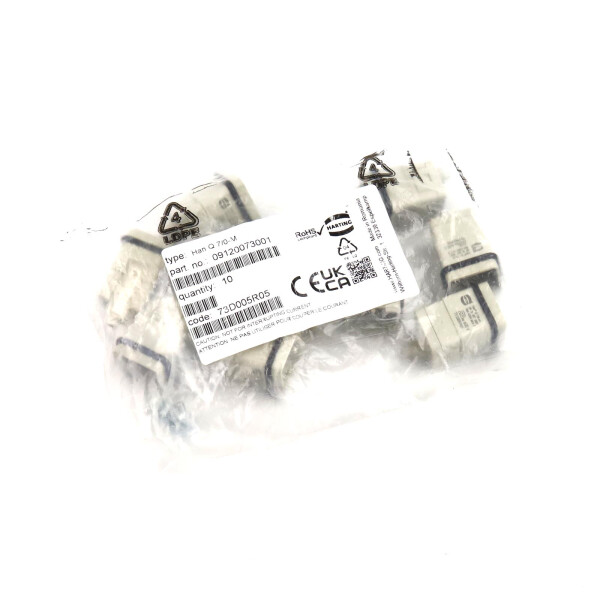 Harting Stifteinsatz Han Q 7/0-M 09120073001 (10Stk.) OVP