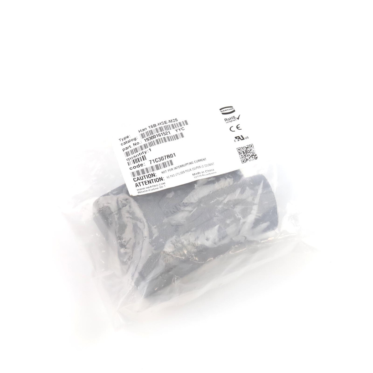 Harting Tüllengehäuse Han 16B-HSE-M25 19300161521 