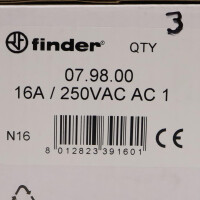 Finder Schaltschrank-Steckdose 07.98.00 (3Stk.) OVP