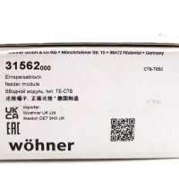 Wöhner Einspeiseblock 31562000 (10Stk.) OVP