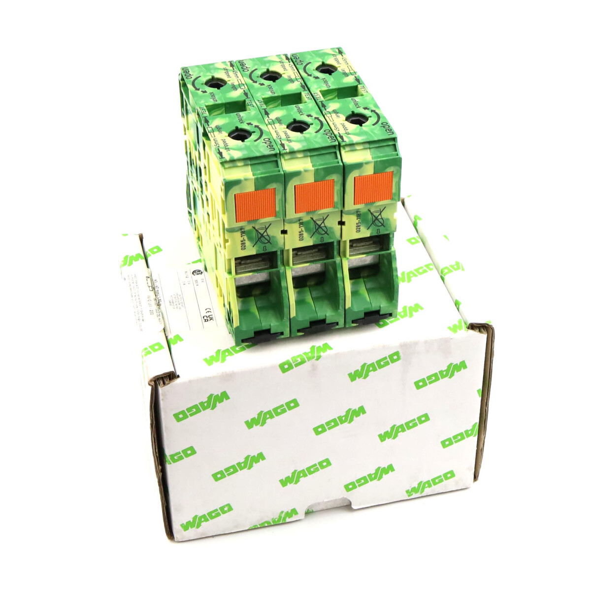 WAGO 2-Leiter-Schutzleiterklemme 285-1187 (3Stk.) OVP