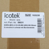 icotek Schaltschrankbodenblech KDRS-BES-U VX-25-800 (652) BH 50mm 58031 OVP